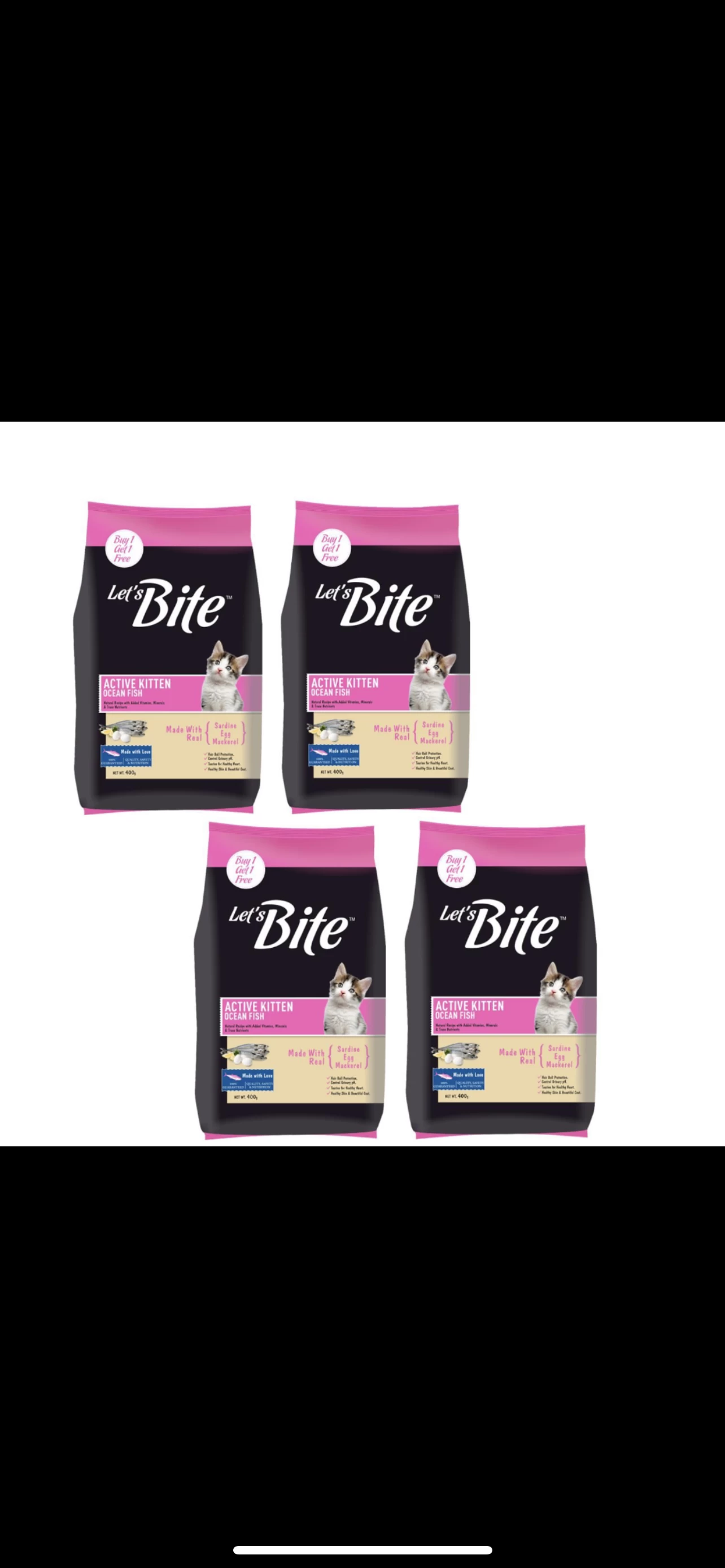 Let's Bite Active Kitten Cat Dry Food 1.6Kg