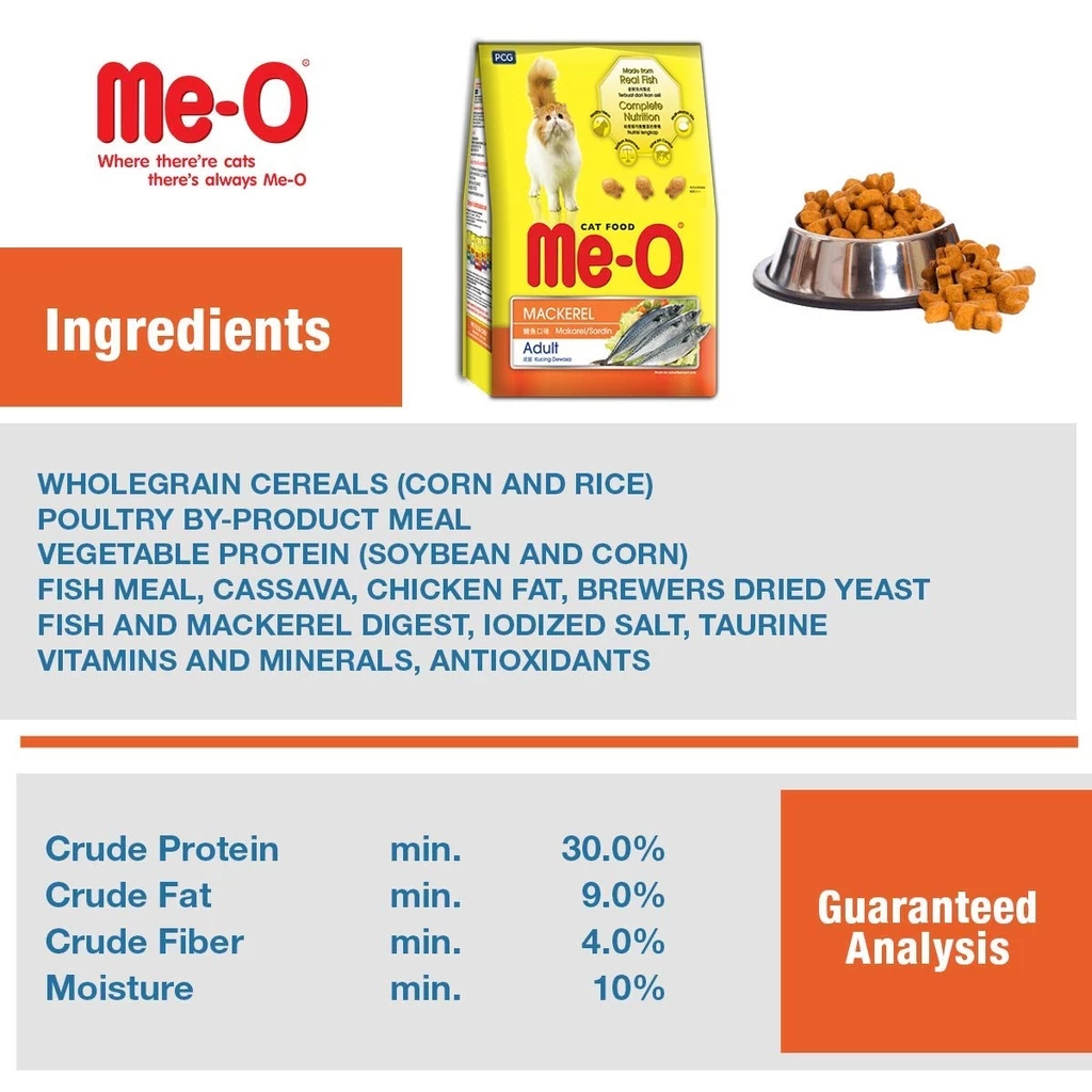Me-O Adult Cat Food Mackerel 1.2Kg - image 3