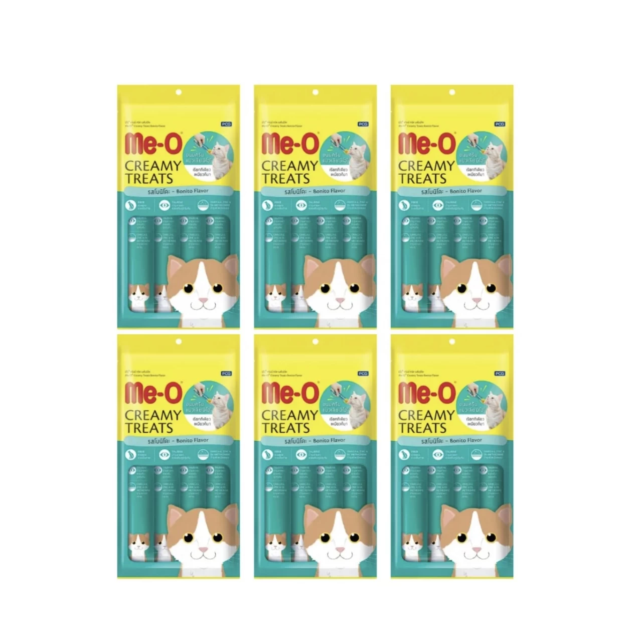 Me-O Creamy Treat For Kitten & Adult Cats Bonito 60gX3
