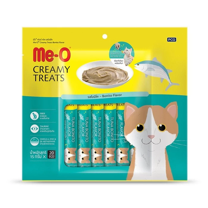 Me-O Creamy Treat For Kitten & Adult Cats Bonito 60gX3 - image 2