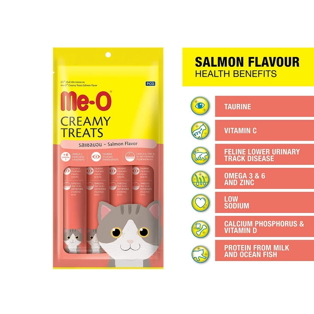 Me-O Creamy Treat Salmon For Cats 60gX3 - image 2