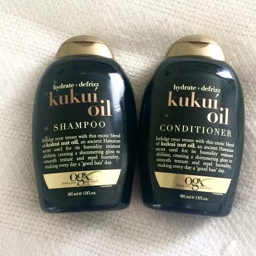 OGX Hydrate & Defrizz + Kukuí Shampoo & Conditioner