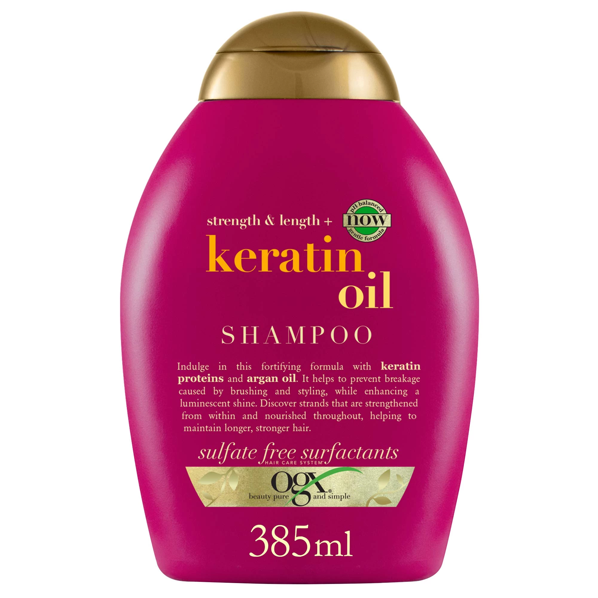 OGX Strength & Length Keratin Oil Shampoo 385ml