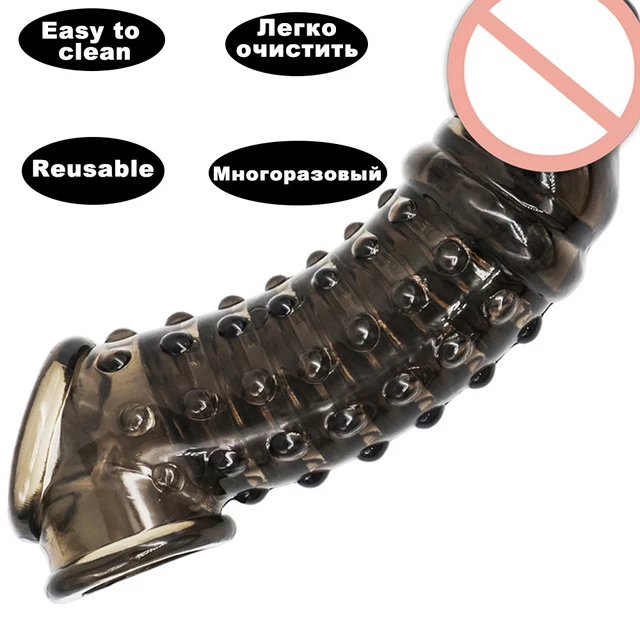 Penis Sleeve Cock Enlarger-Extender Delay Ejaculation - image 4