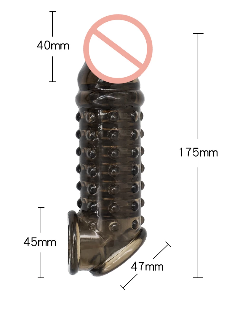 Penis Sleeve Cock Enlarger-Extender Delay Ejaculation - image 5