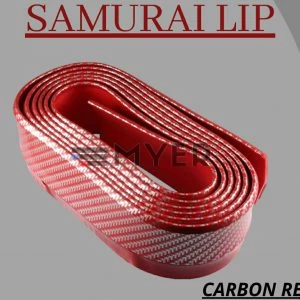 Samurai Bumper Lip Bumper Protector Carbon Red - image 2