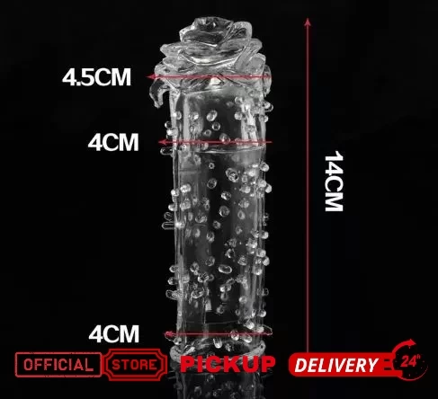 silicon reusable and penis extendable condom  H sex toy