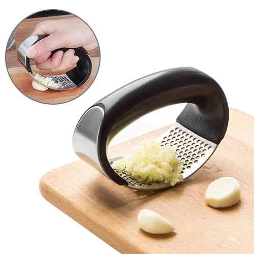 Stainless Steel Garlic Press Metal Chopper Hand Press - image 2