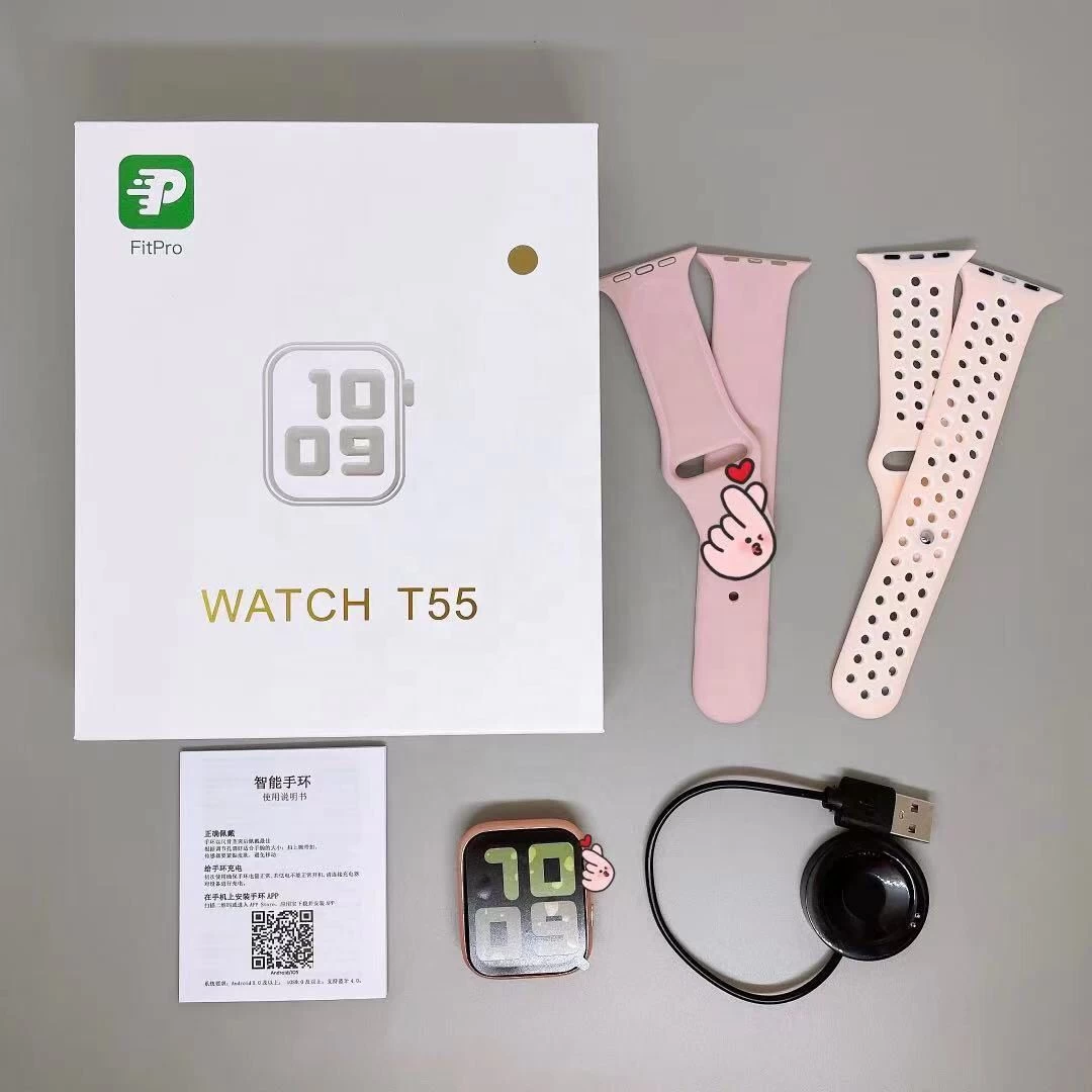T55 Series 7 Dual Straps 45mm Smart Watch Android iOS - image 9