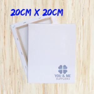 Generic 20cm X 20cm White Blank Artist Canvas Board