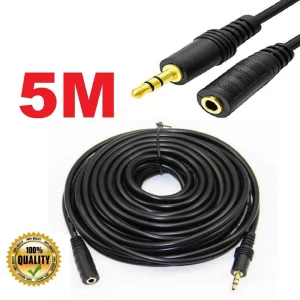 5M 3.5mm JackAUX Audio Cable 3.5 Male to Female Cable