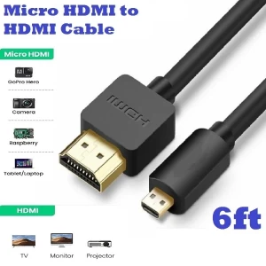 ( 6ft ) Micro HDMI to HDMI Cable High Speed