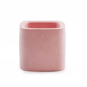 Mini Pink Cactus Cement Succulent Pot Planter