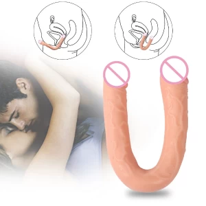 Generic Double-headed Dildo Realistic Lesbian Sex Toy