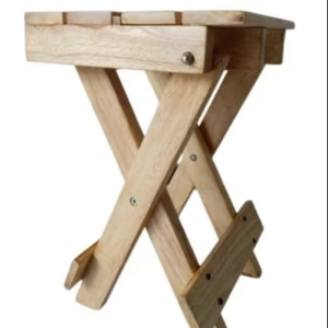 Generic Foldable Stool Treated Rubber Wood