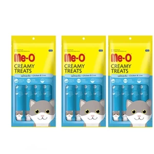 Me-O Creamy Treat For Kitten & Adult Cats (Chicken 60gX3)