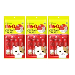 Me-O Creamy Treat Kitten & Adult Cat Crab 60gX3