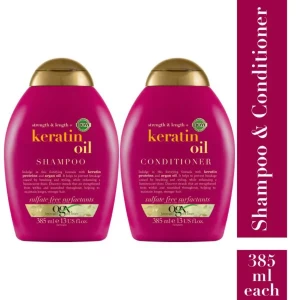 OGX Strength & Length Keratin Oil Shampoo+Conditioner