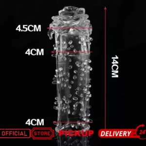 silicon reusable and penis extendable condom  H sex toy