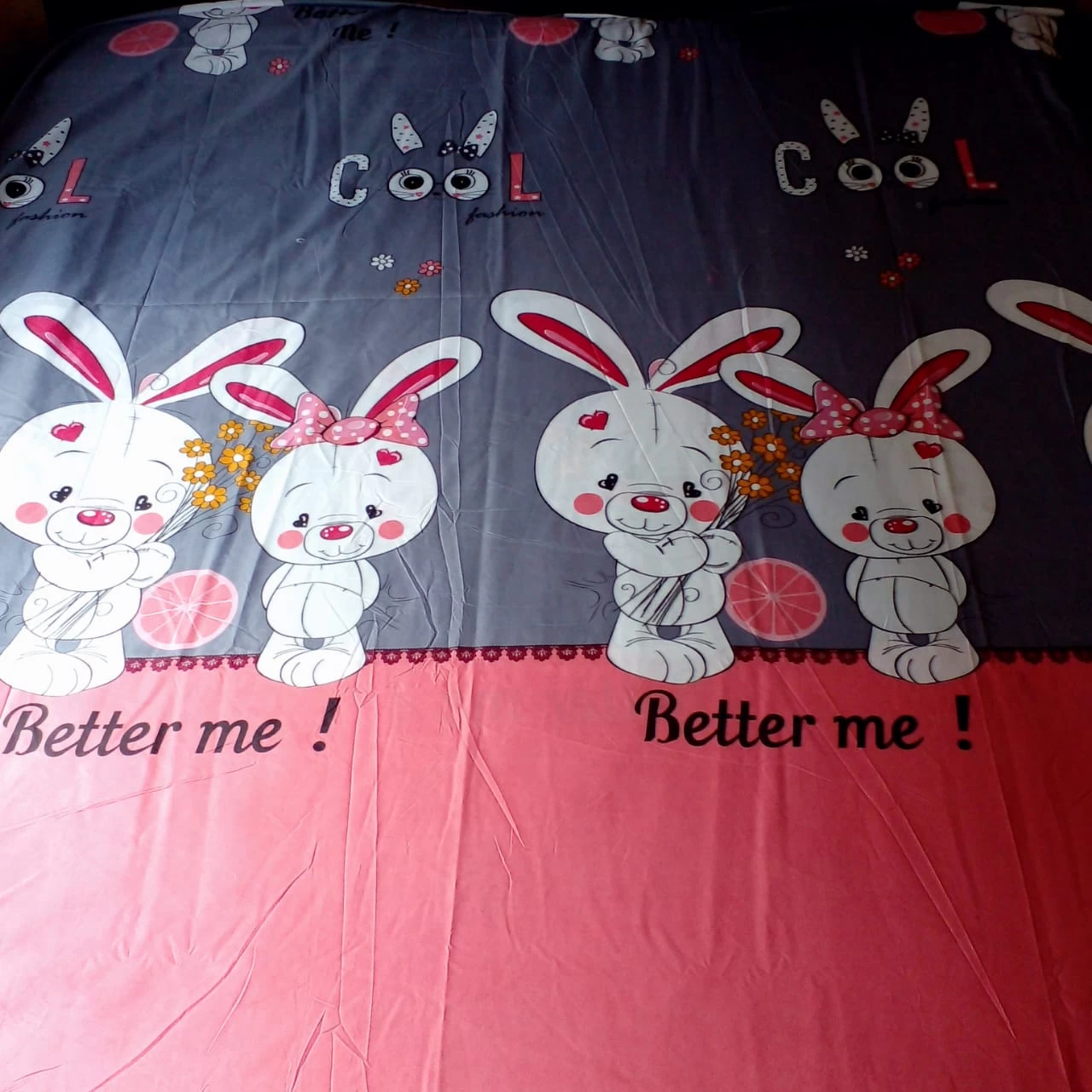 Generic Twill Cotton Bedsheet with 4 Pillow Covers - image 2
