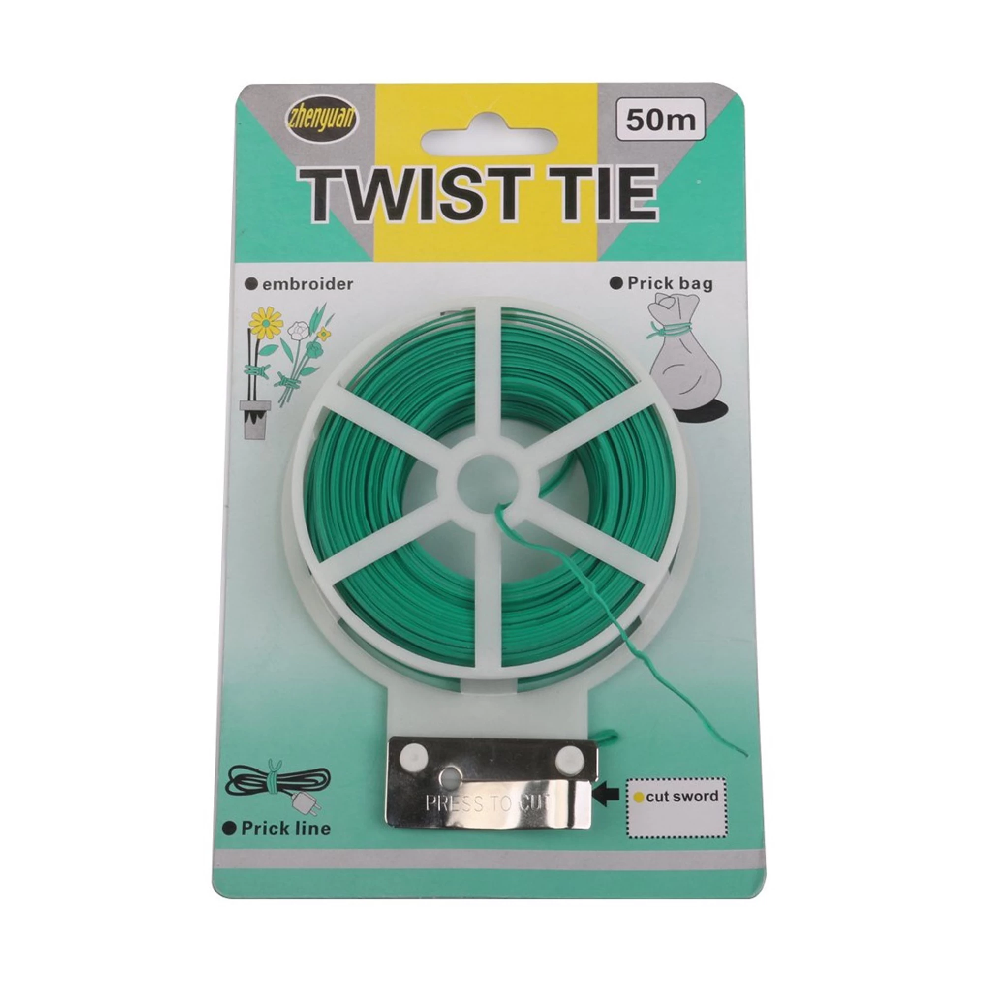 Generic Twist Ties Wire Spool with Cutter 50 M - image 2