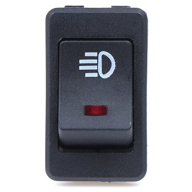 Universal Car Red LED Fog Light Rocker Switch - image 2