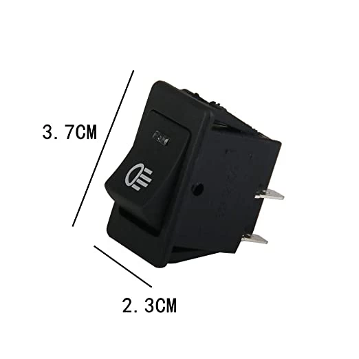 Universal Car Red LED Fog Light Rocker Switch - image 4