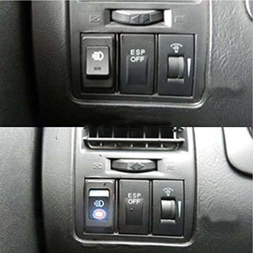 Universal Car Red LED Fog Light Rocker Switch - image 5