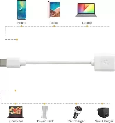 USB Type C OTG Adapter Ivon ( Type C to USB OTG Cable )