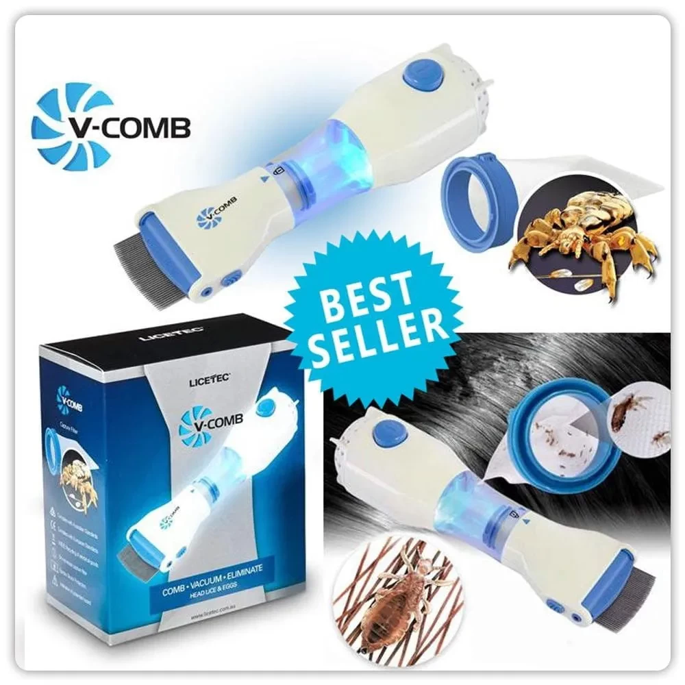 V Comb – Electric Head Lice Removing Comb
