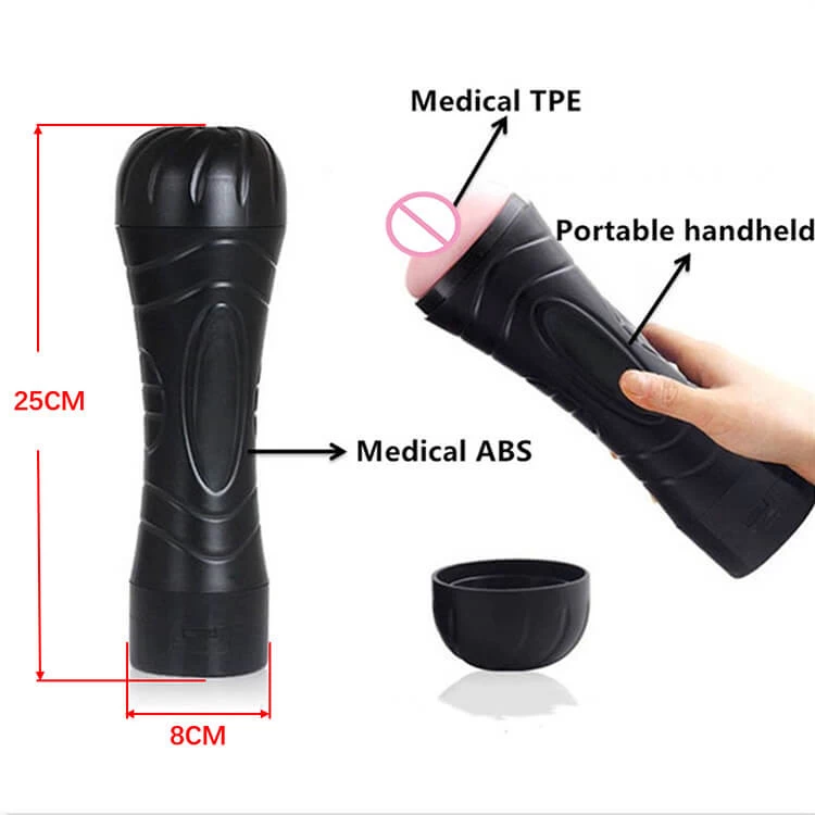 Generic Vibrating Pocket Pussy Men Masturbator - image 2