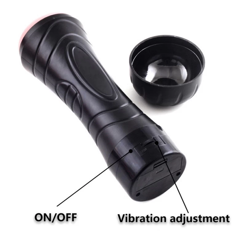 Generic Vibrating Pocket Pussy Men Masturbator - image 4