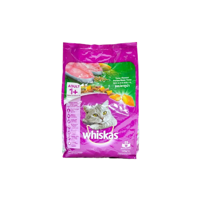Whiskas Adult Cat Dry Food Tuna Flavored 1.2Kg