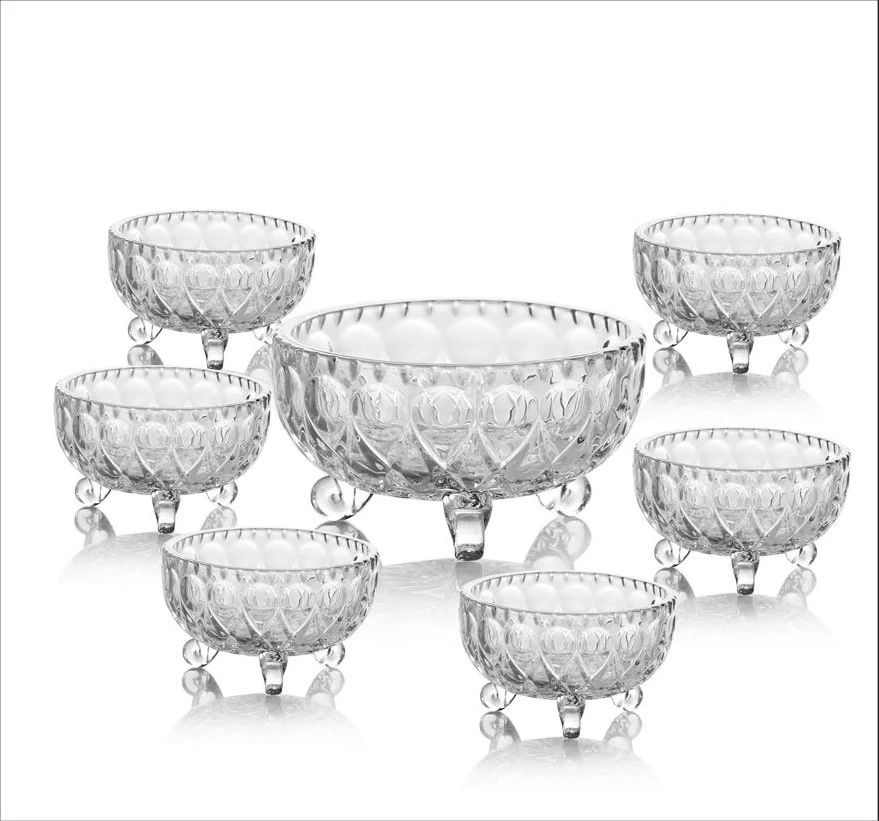 Yujing Mold 7pcs Glass Bowl Set Food Bowl Fruit Dish