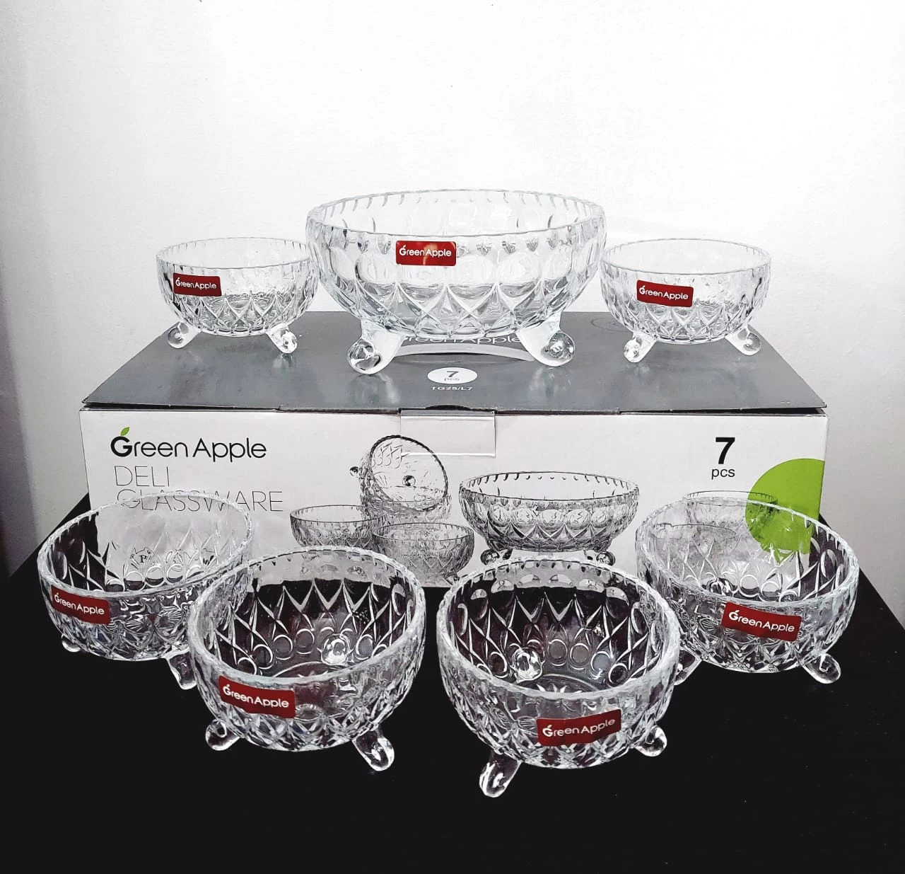 Yujing Mold 7pcs Glass Bowl Set Food Bowl Fruit Dish - image 6