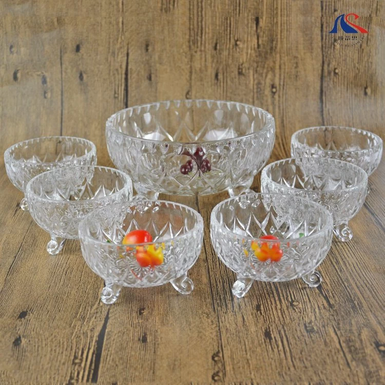 Yujing Mold 7pcs Glass Bowl Set Food Bowl Fruit Dish - image 5
