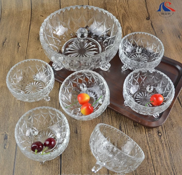 Yujing Mold 7pcs Glass Bowl Set Food Bowl Fruit Dish - image 3