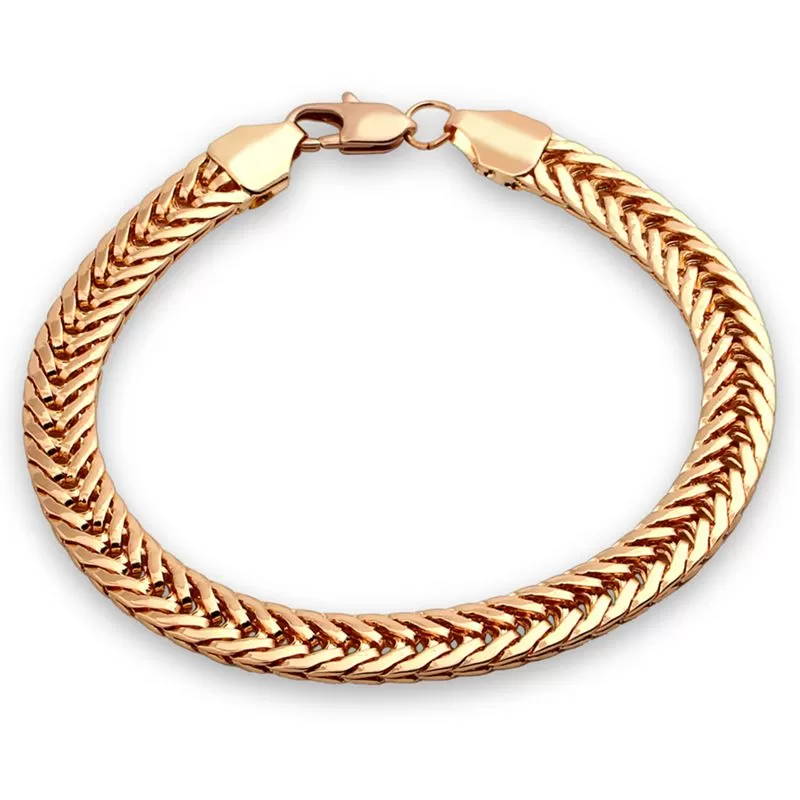 18K Luxury Gold Cuban Link Snake Chain Hand Bangle Gold Co