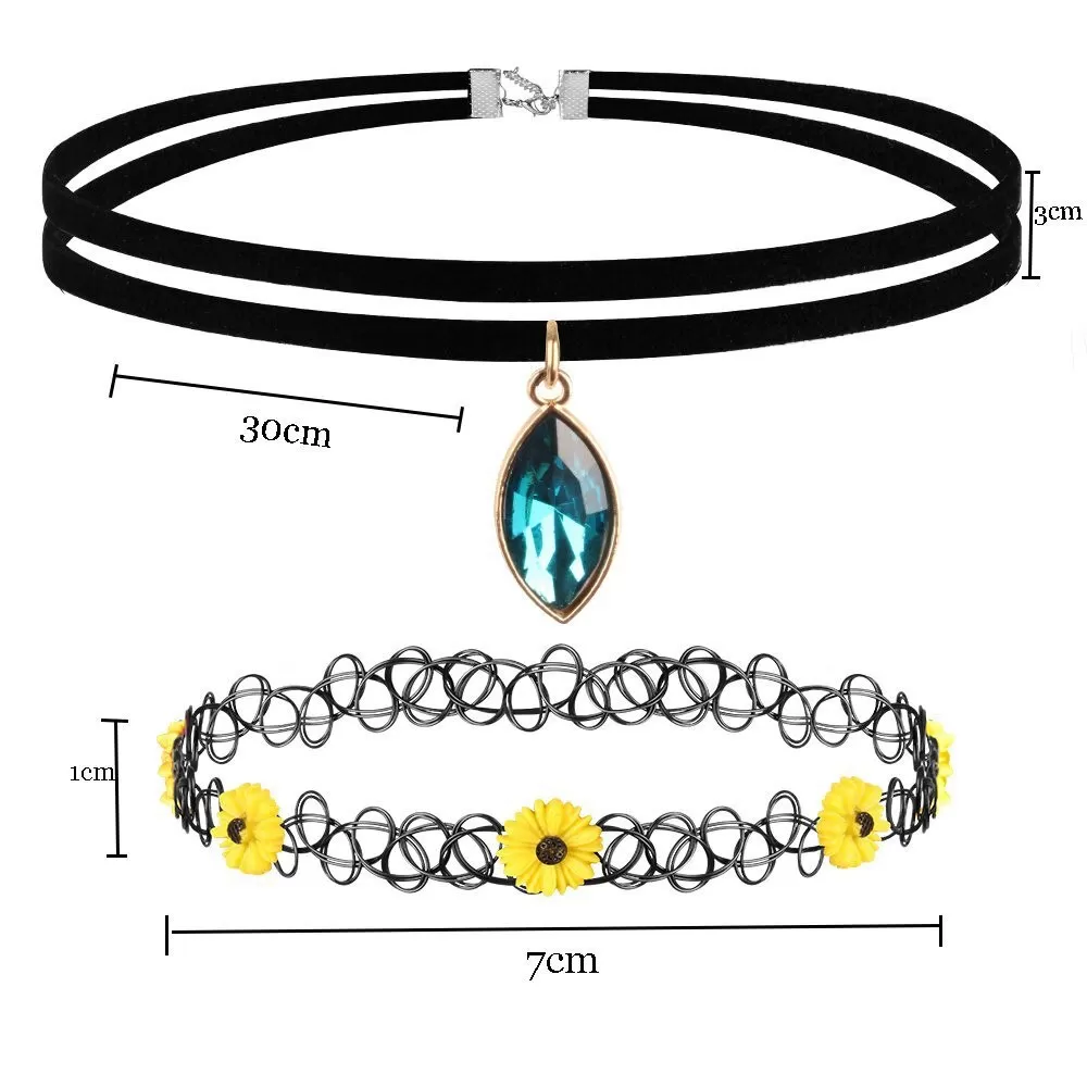 Generic 30PCS Gothic Tattoo Leather Choker Set - image 4