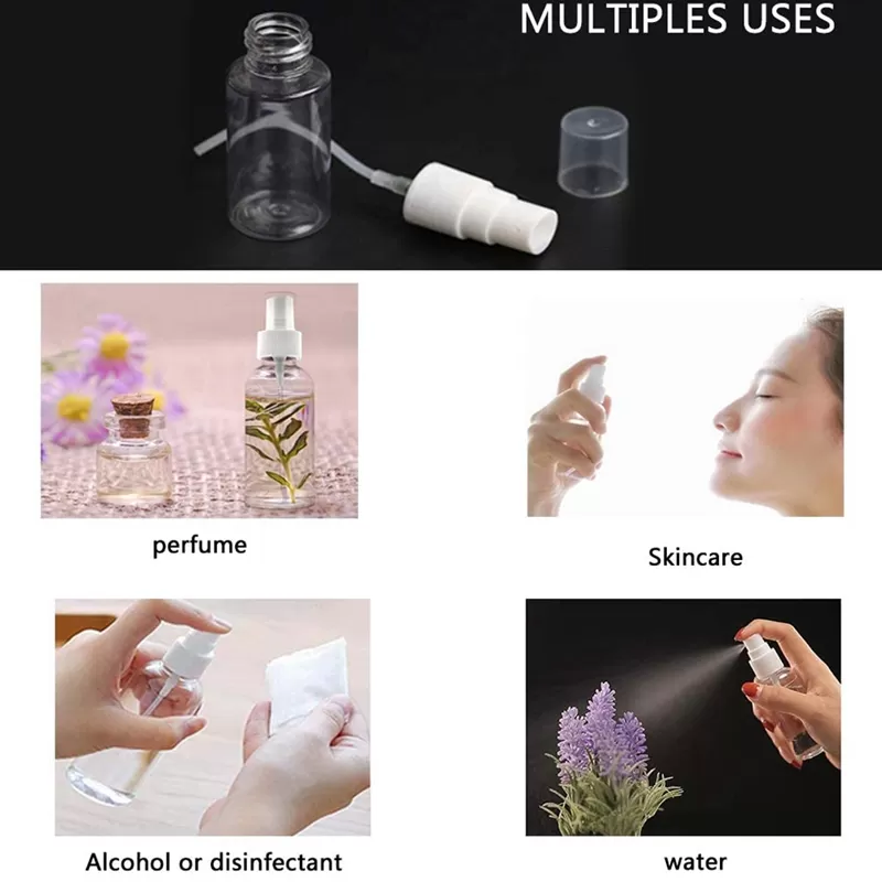 Generic 8PCS 50Ml Empty PET Transparent Spray Bottles - image 4