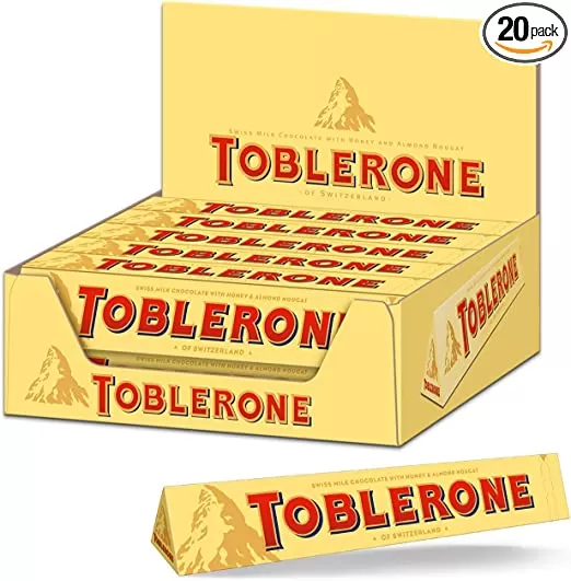 Toblerone Milk Chocolate Full Pack 20Pcs