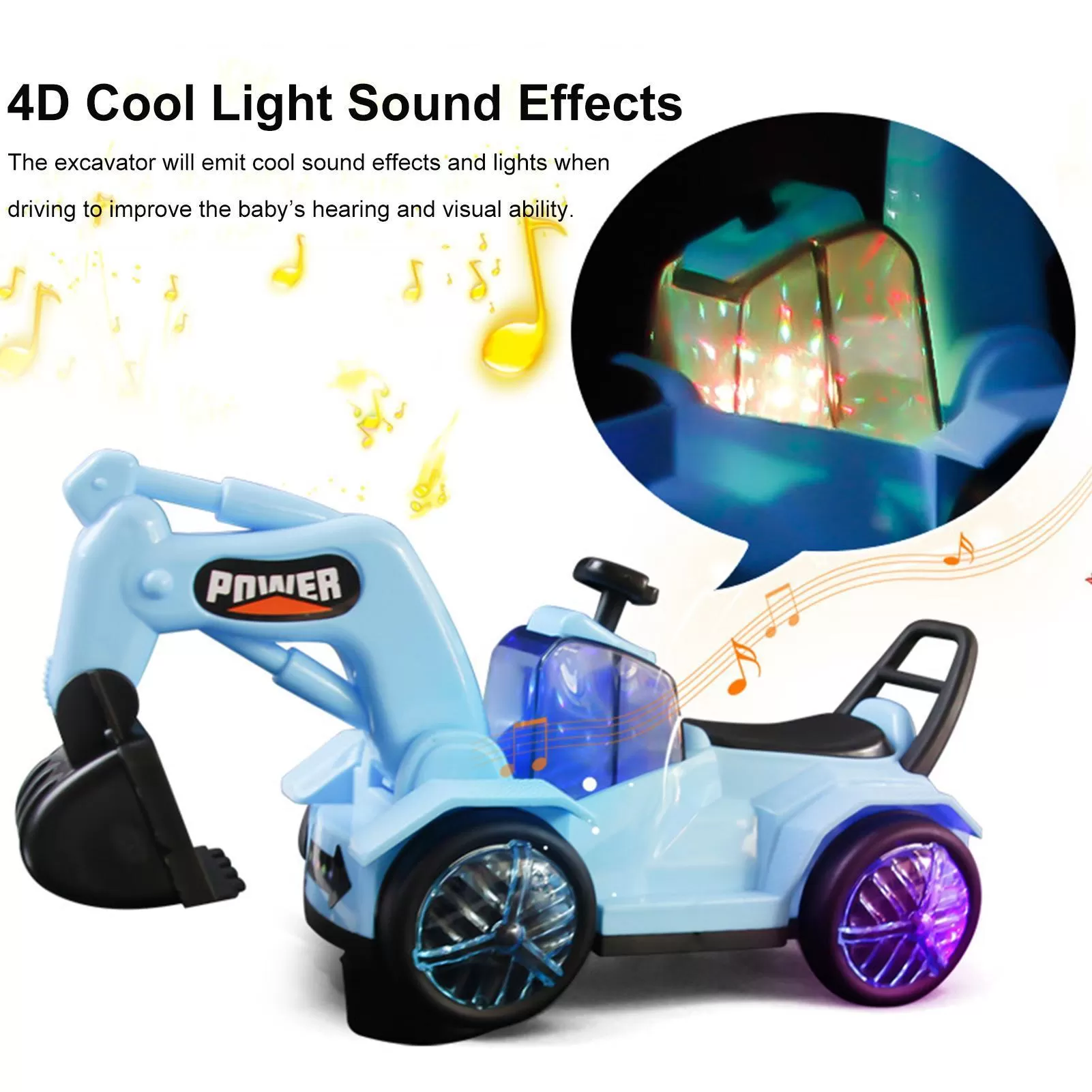 HelloKimi Childrens Excavator Electric Toy - image 3