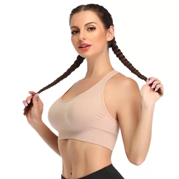 Generic Extra Soft Women High Impact Sports Bra Wirefree