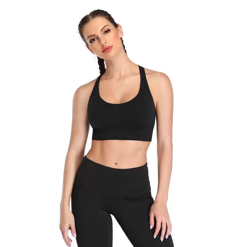 Generic Extra Soft Women High Impact Sports Bra Wirefree - image 2