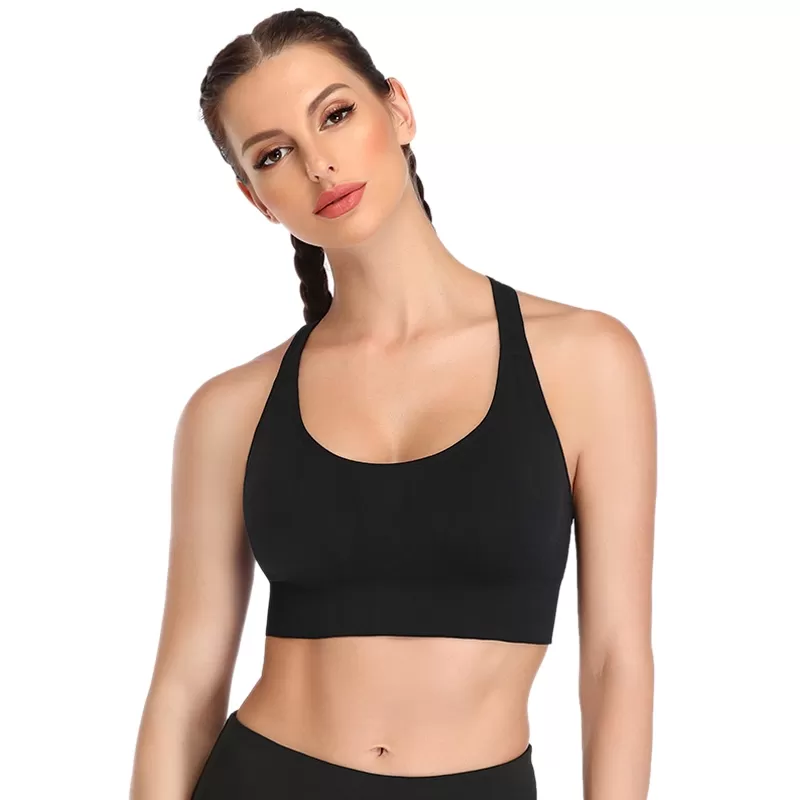 Generic Extra Soft Women High Impact Sports Bra Wirefree - image 3