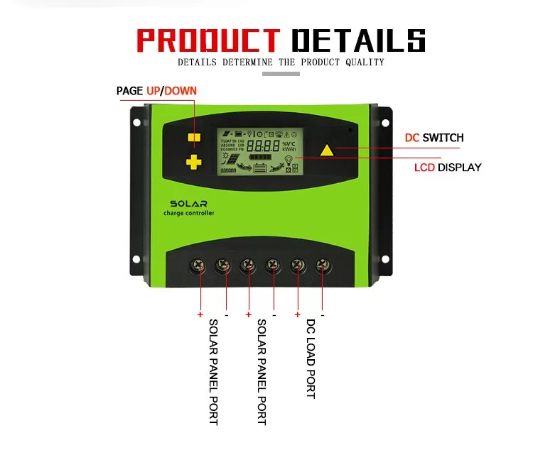 Tecno DEMUDA 40A LCD Solar PV Charge Controller - image 4