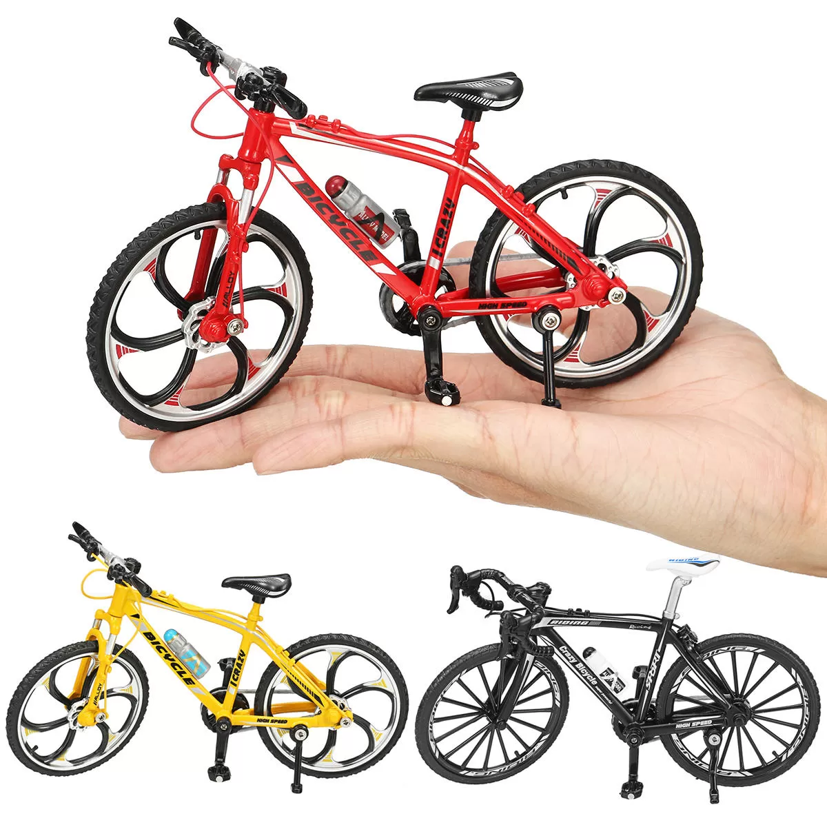 Generic 1:10 Bend Racing Alloy Bicycle Model - image 4