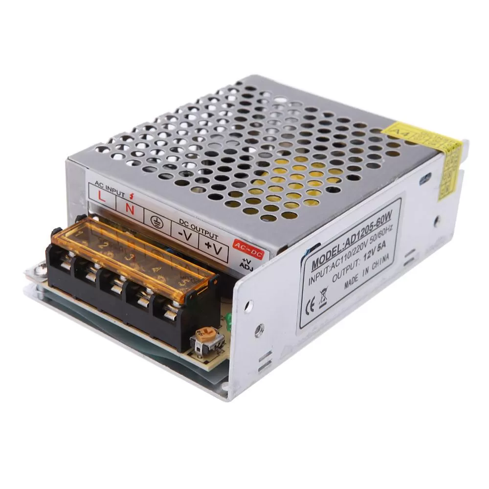 Generic 12V 5A AC DC Universal Regulated Switching Power Supply - image 1