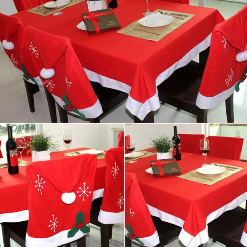 Generic Chair Cover Elasticity Santa Ornaments Christmas Decor - image 2
