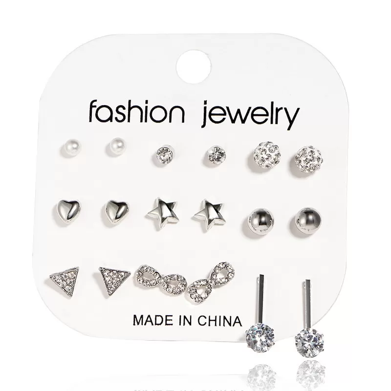 Luxury Minimalist Mixed Small Earrings Set